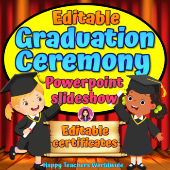 Preview of Kindergarten Graduation Ceremony Powerpoint Slideshow