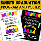 Kindergarten Graduation Ceremony Program and Poster, Presc