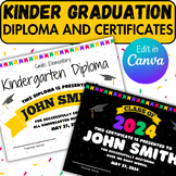 Kindergarten Graduation Diploma and Certificates, Pre-K an