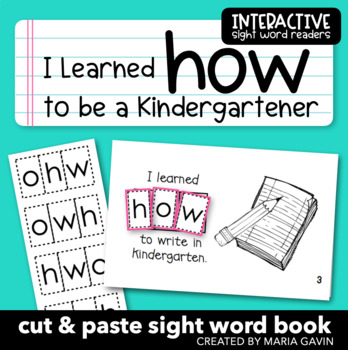 Preview of Kindergarten Graduation Emergent Reader: "I Learned How to Be a Kindergartener"