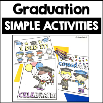 Preview of Kindergarten Graduation | End of the Year Coloring Pages