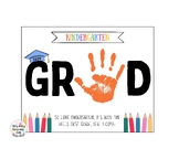 Kindergarten Graduation Handprint Art Craft Memory Keepsak