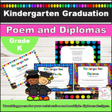 Kindergarten Graduation Poem and Editable Diplomas End of 