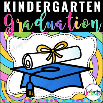 Preview of Kindergarten Graduation Program Binder BUNDLE Diplomas End of the Year