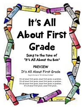 Preview of Kindergarten Graduation Song "It's All About First Grade"