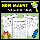 Kindergarten Graphing - Math Counting and Graphing Activity Set