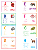 Kindergarten Guided Alphabet Tracing Bundle with Sight Word