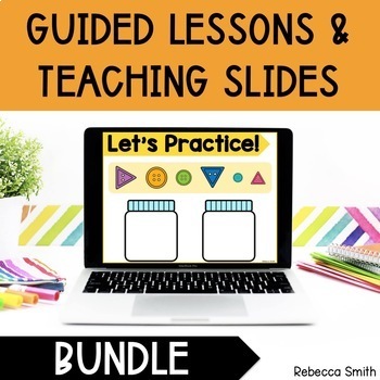 Preview of Kindergarten Guided Math Lessons and Interactive Teaching Slides