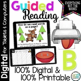 Kindergarten Guided Reading Level B Activities Google Slid