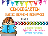 Kindergarten Guided Reading Resources - Unit 1
