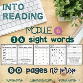 Kindergarten HMH INTO READING MODULE 6 Sight Word Worksheets