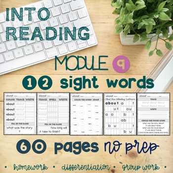Preview of Kindergarten HMH INTO READING MODULE 9 Sight Word Worksheets