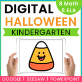 Kindergarten Halloween DIGITAL Centers Bundle | Seesaw | G