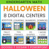 Kindergarten Halloween Digital MATH Centers  Seesaw | Goog