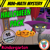 Kindergarten Halloween Math Mini Mysteries - Printable and