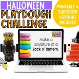 Kindergarten Halloween Playdough Challenges