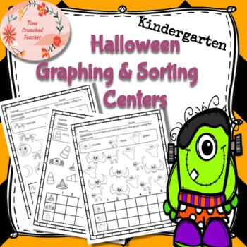 Kindergarten Halloween Sorting & Graphing Math Centers No Prep: Print ...