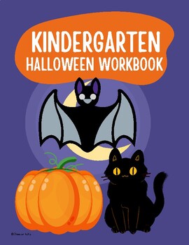 Preview of Kindergarten Halloween Workbook
