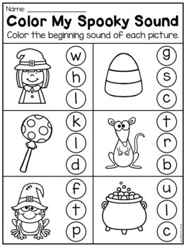 Kindergarten Halloween Worksheet Pack by My Teaching Pal | TpT