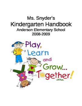 Preview of Kindergarten Handbook