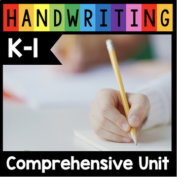 Preview of Kindergarten Handwriting Curriculum First Grade How to Write Letters Tracing