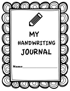 Kindergarten Handwriting Journal With Beginning Sentence Practice