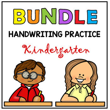 Preview of BUNDLE Handwriting Practice: Trace & Write Alphabet Letters, Numbers, Sentences