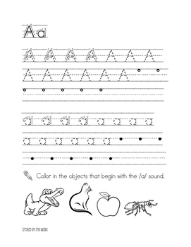 Kindergarten Handwriting Practice Book by Erin Woods | TpT