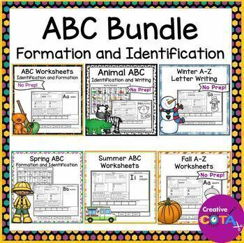 Preview of Occupational Therapy Handwriting Letter Identification Formation Practice Bundle