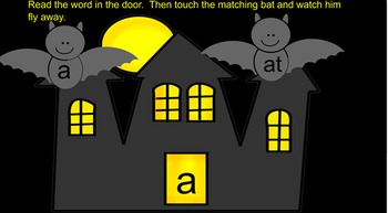 Preview of Kindergarten Haunted House and Bat Sight Words