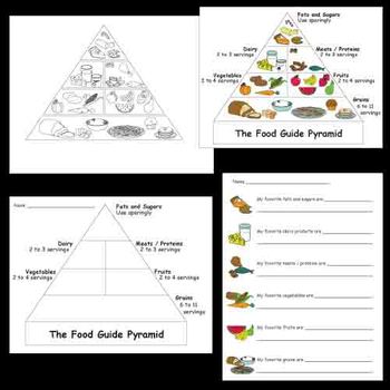 Preview of Kindergarten Health / Body / Nutrition Worksheets