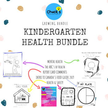 Preview of Kindergarten Health Growing Bundle
