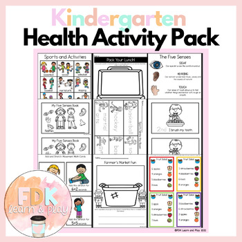 Preview of Kindergarten Health Pack