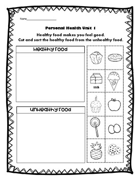 health education activities for kindergarten