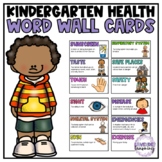 Kindergarten Health Word Wall Cards