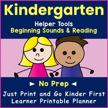 Preview of Kindergarten Helper Tools: Letter, Beginning Sound, Number, Shape, Day, Color