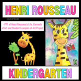 Kindergarten Henri Rousseau Giraffe Art Lesson Art Jungle 