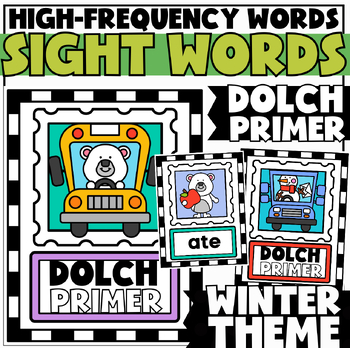 Preview of Kindergarten Sight Words Practice Cards {Dolch Primer}