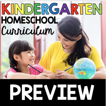 Preview of Kindergarten Homeschool Curriculum FREE PREVIEW - What is included?