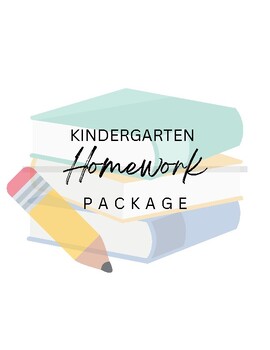 Preview of Kindergarten Homework Package