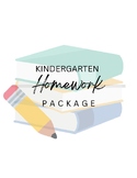 Kindergarten Homework Package