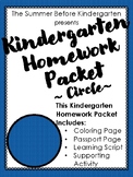 Kindergarten Homework Packet - Circle