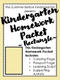 Kindergarten Homework Packet - Rectangle