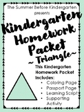 Kindergarten Homework Packet - Triangle