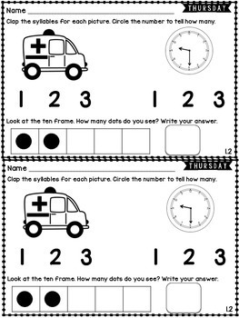 Kindergarten Homework Wonders Edition: Unit 1 by The Daily Alphabet