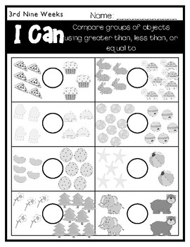 Kindergarten I CAN book 3rd Nine Weeks (Standard Based Assessments Book)