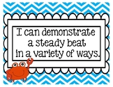 Kindergarten I Can Statements - Music - Ocean Themed