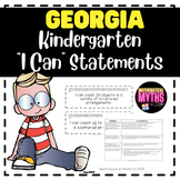 Kindergarten "I Can" Statements- New Georgia Standards