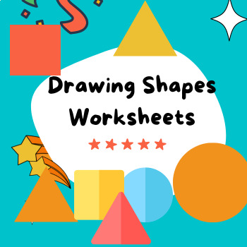 Preview of Kindergarten Illustration Unit | I Can Draw 3D With Shapes | Draw and Color