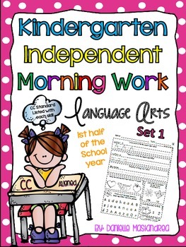 Preview of Kindergarten Morning Work Set 1